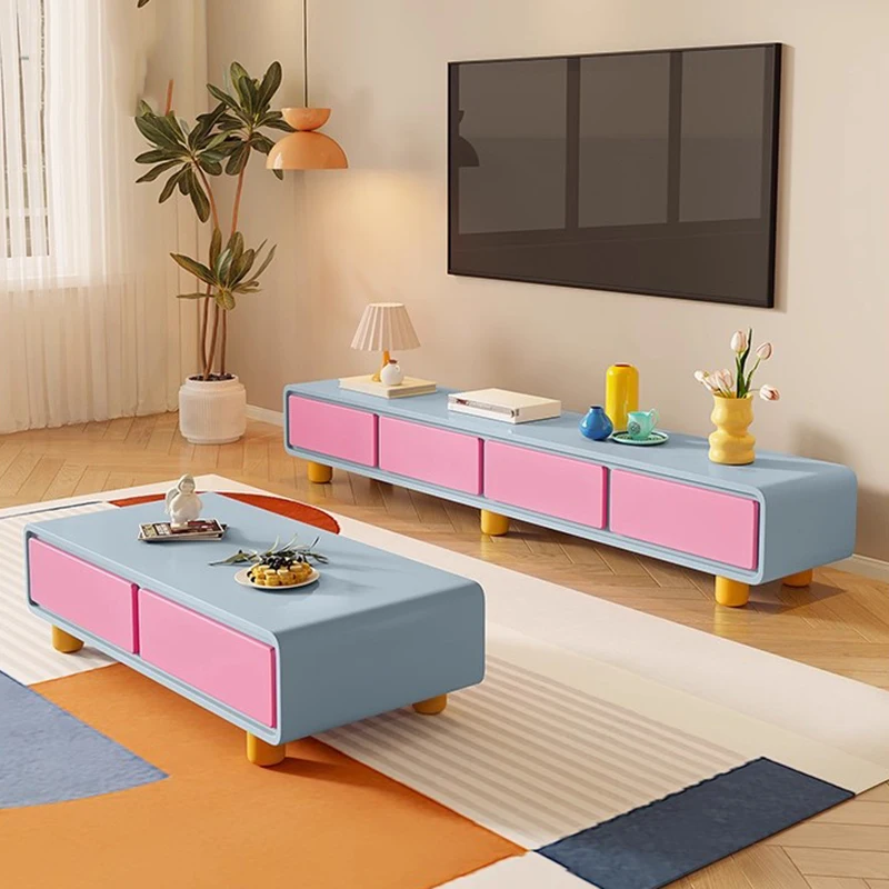 

Living Room Monitor Tv Table Display Wall Modern Floor Entertainment Drawers Tv Table Designer Storage Muebles Home Furniture