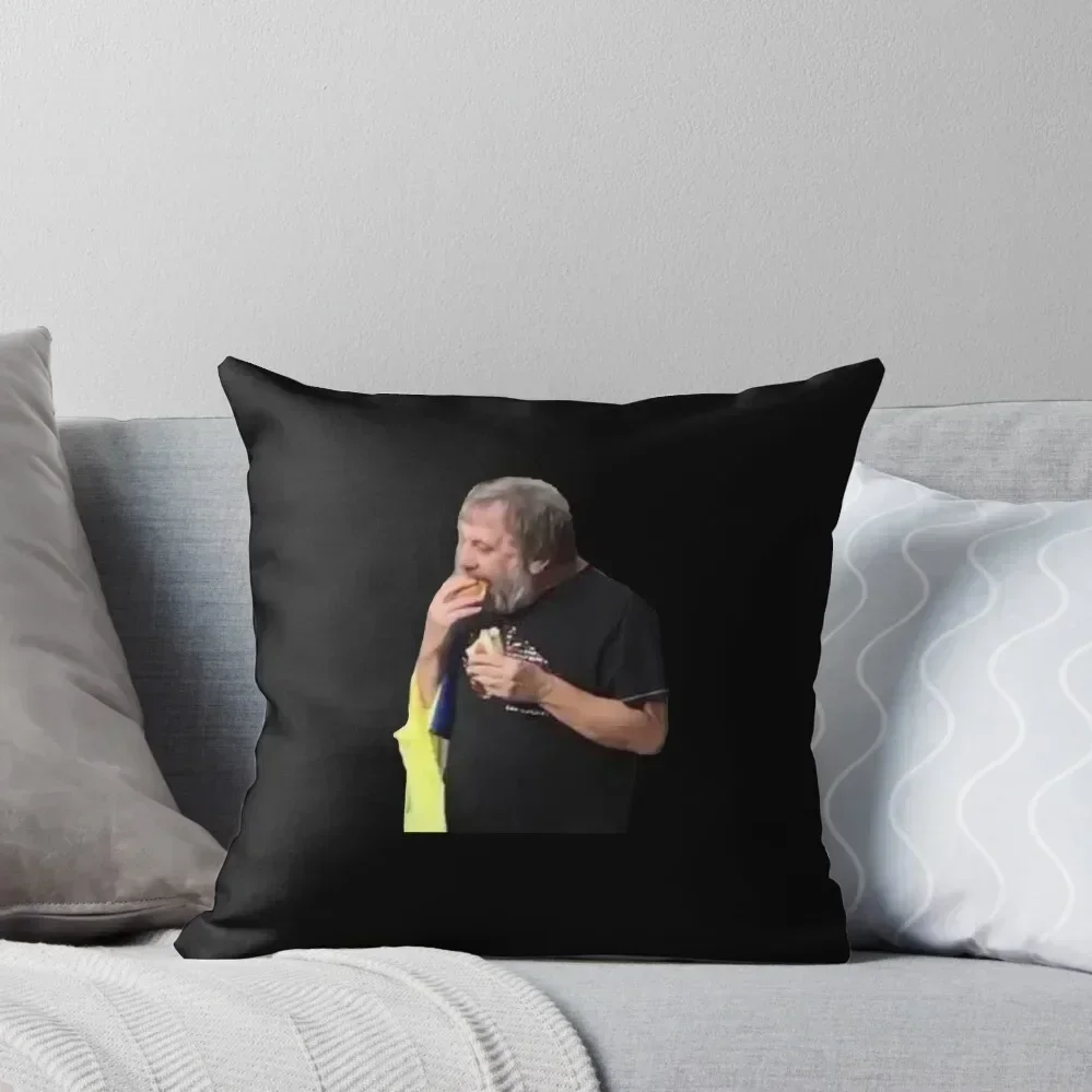 

zizek eating hotdog skate shirt Throw Pillow autumn pillowcase Sofa Covers For Living Room Sitting Cushion pillow