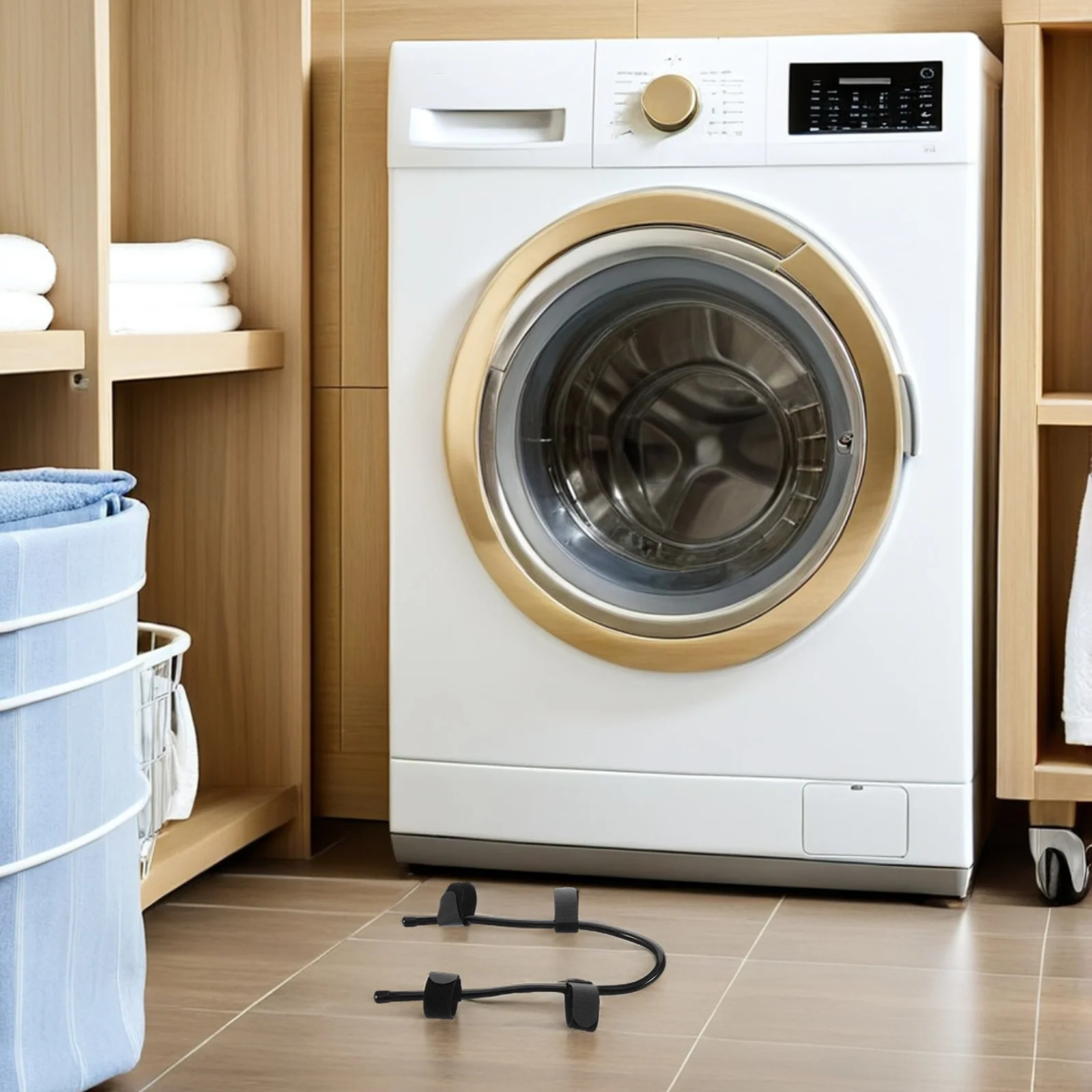 

Washing Machine Drain Hose Holder Flexible Clamp Hook for Utility Sink Laundry Tub Portable Pipe Connector Secure Fit for All