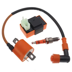 6 Pin AC CDI Box & Ignition Coil & D8TJC Spark Plug for CG 125cc 150cc 200c 250cc ATV Quad Dirt Bike Motorcycle Motocross