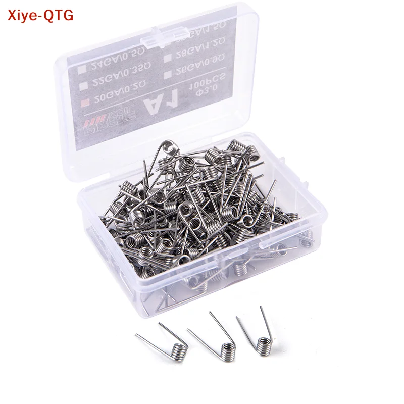 NEW 100 Pcs/box High Quality A1 Coil Wire Heating Resistance Premade Coils DIY Prebuilt Coil Wire 3.0 Circle Diameter