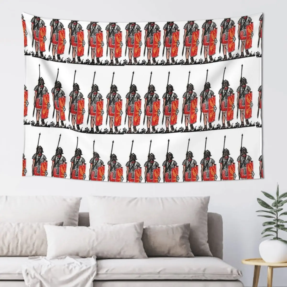 Marching Roman legionaries Tapestry House Decorations Japanese Room Decor Tapestry