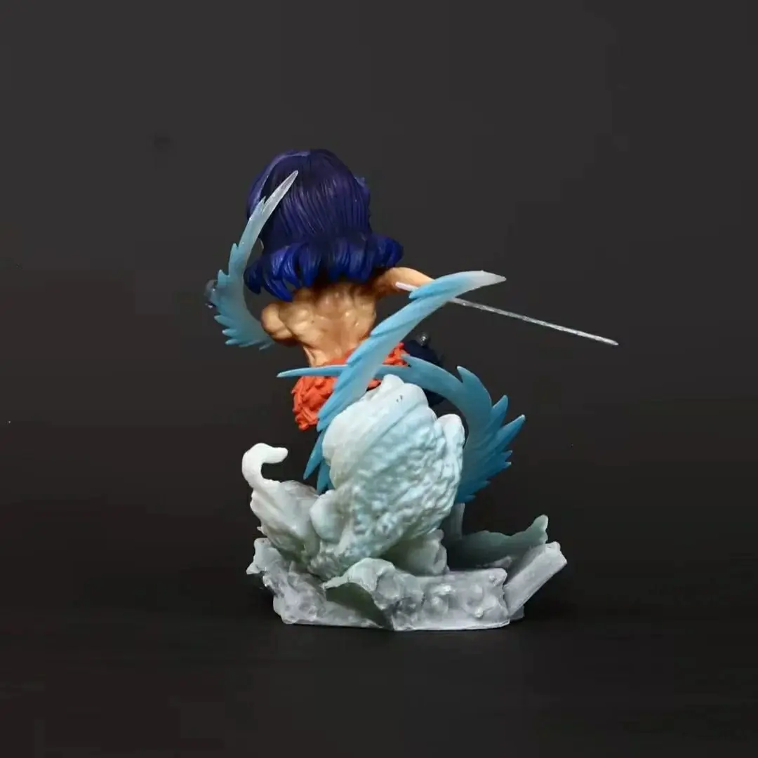 Figura de ação Anime Demon Slayer, estátua Hashibira Inosuke, coleção ornamentada, boneca modelo, brindes de aniversário, 10cm