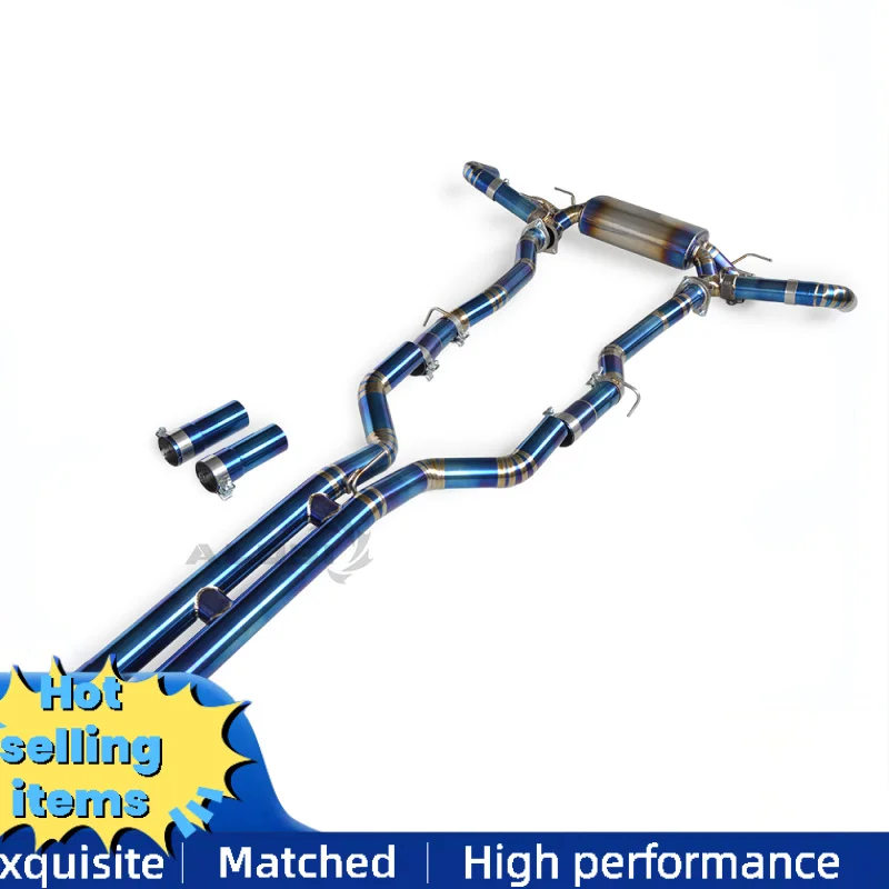 

Высококачественный задний выхлоп Cat для Aston Martin DB12 4.0T 2019-2024, клапан, выхлопная труба, титановый глушитель с контроллером