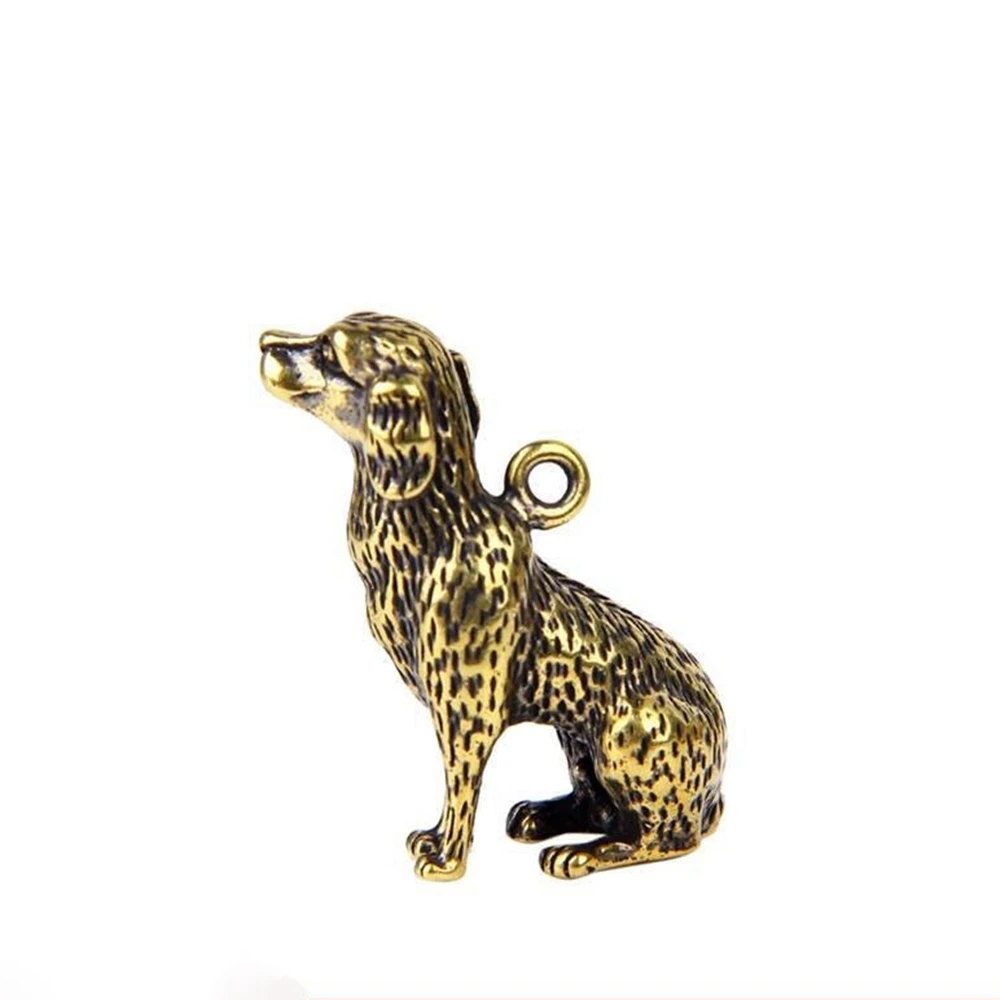 Lines Desk Decoration Car Ornaments Key Pendant Keychain Accessories Bull Ornament Sculpture Copper Miniatures Figurines