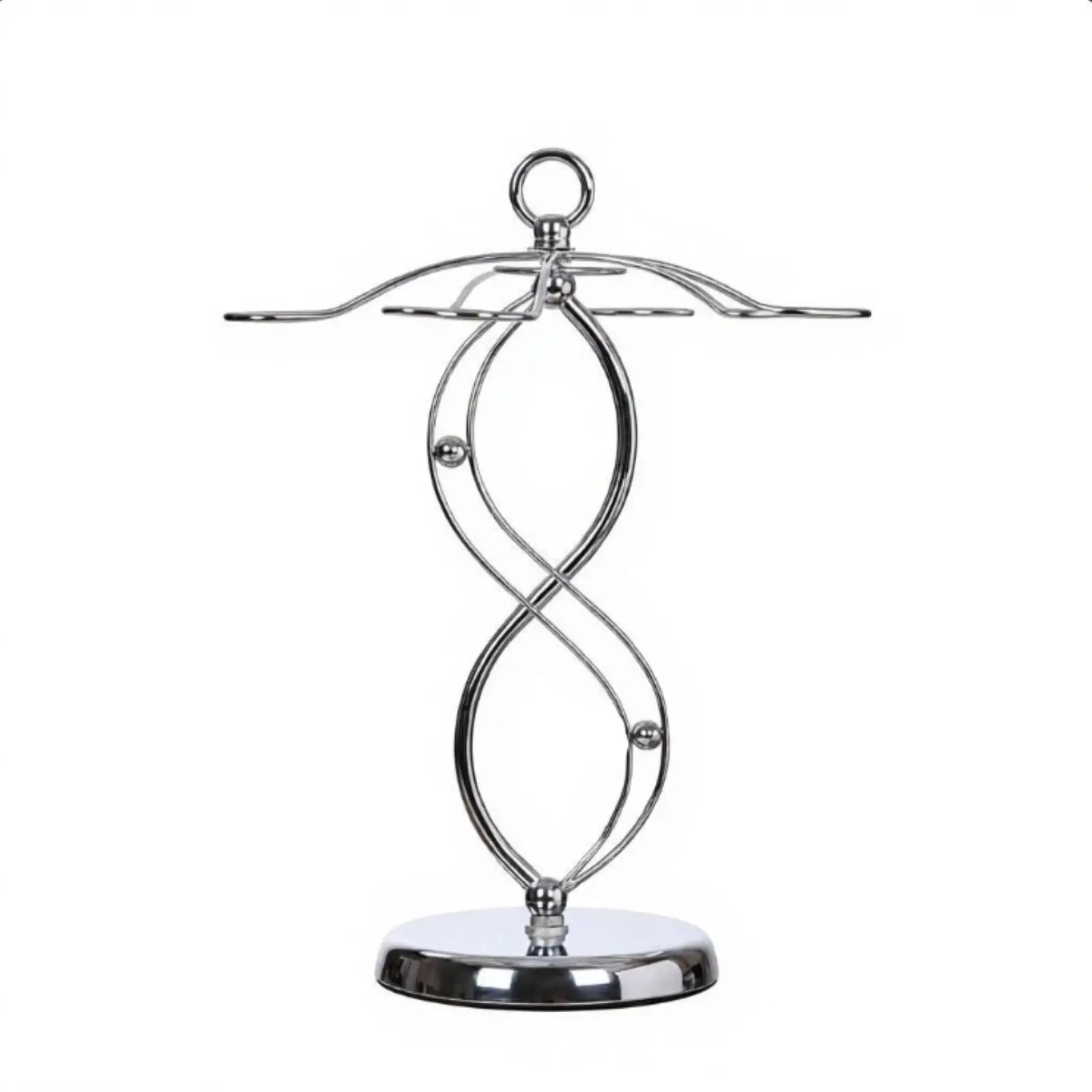 Six Glass Capacity Wine Rack Stand in Wrought Iron for Kitchen Counter Retro European Style Bar Accessory