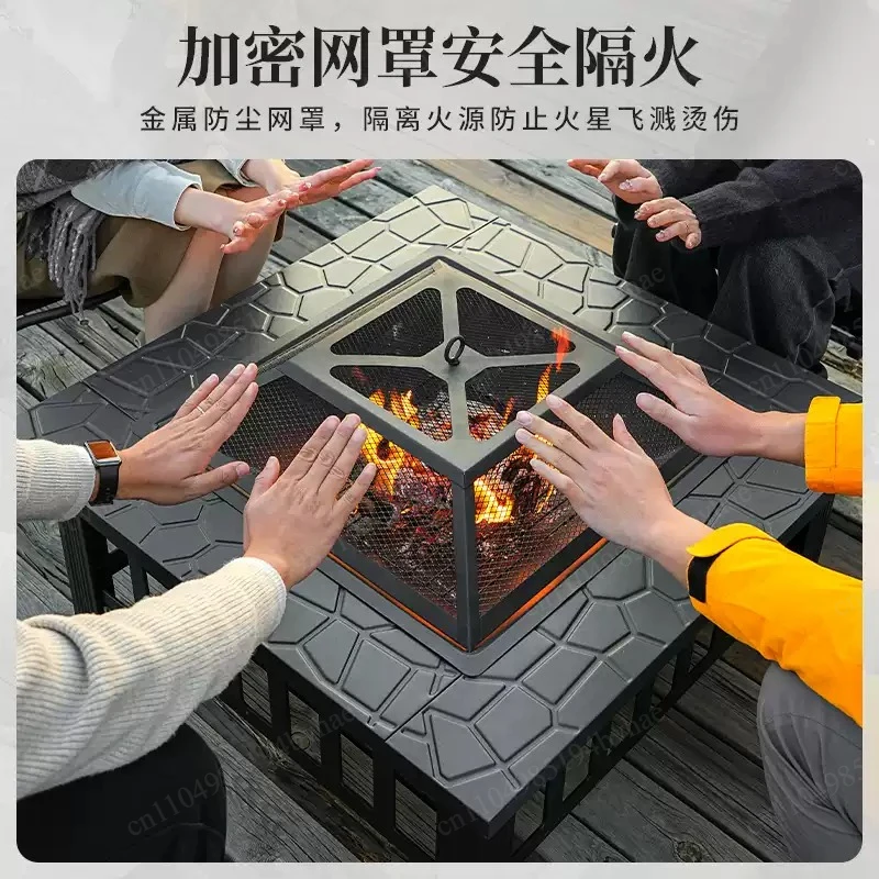 For Making Tea In The Surrounding Full Set BBQ Outdoor Courtyard Square Stove