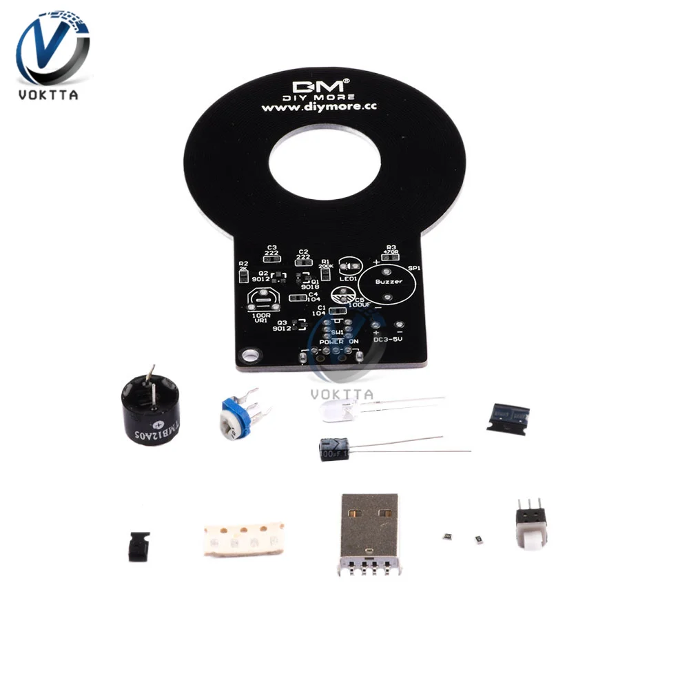 DIY Kit Metal Detector Kit Electronic Kit DC 3V-5V 60mm Non-contact Sensor Board Module DIY Electronic Part Metal Detector