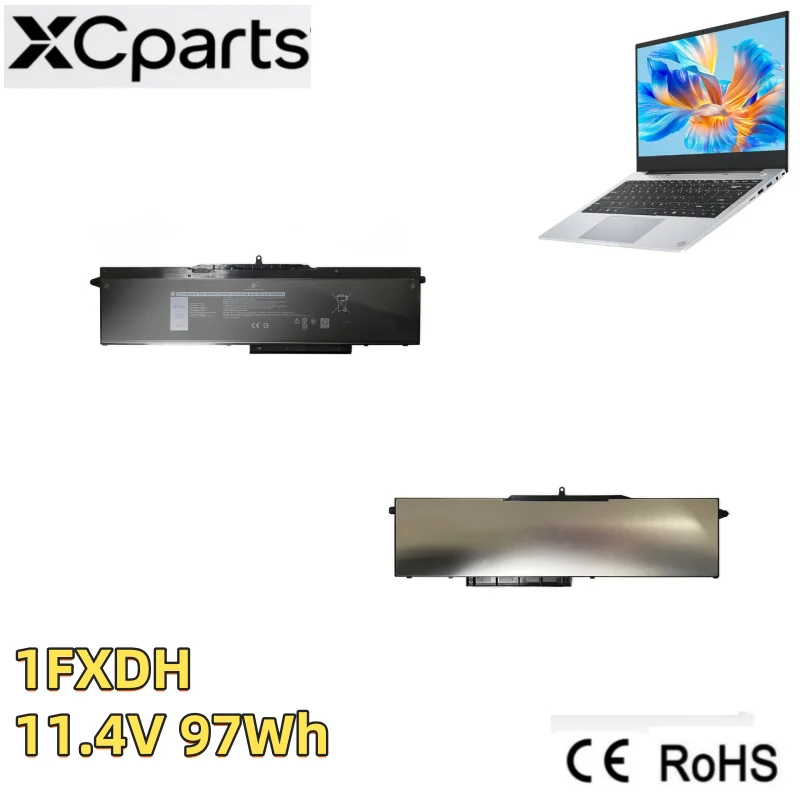 11.4V 97Wh New 1FXDH Laptop Battery For Dell Latitude 15 5501 5511 Precision 3541 3551 P80F003 P80F004 01WJT0 0D191G 9Cell