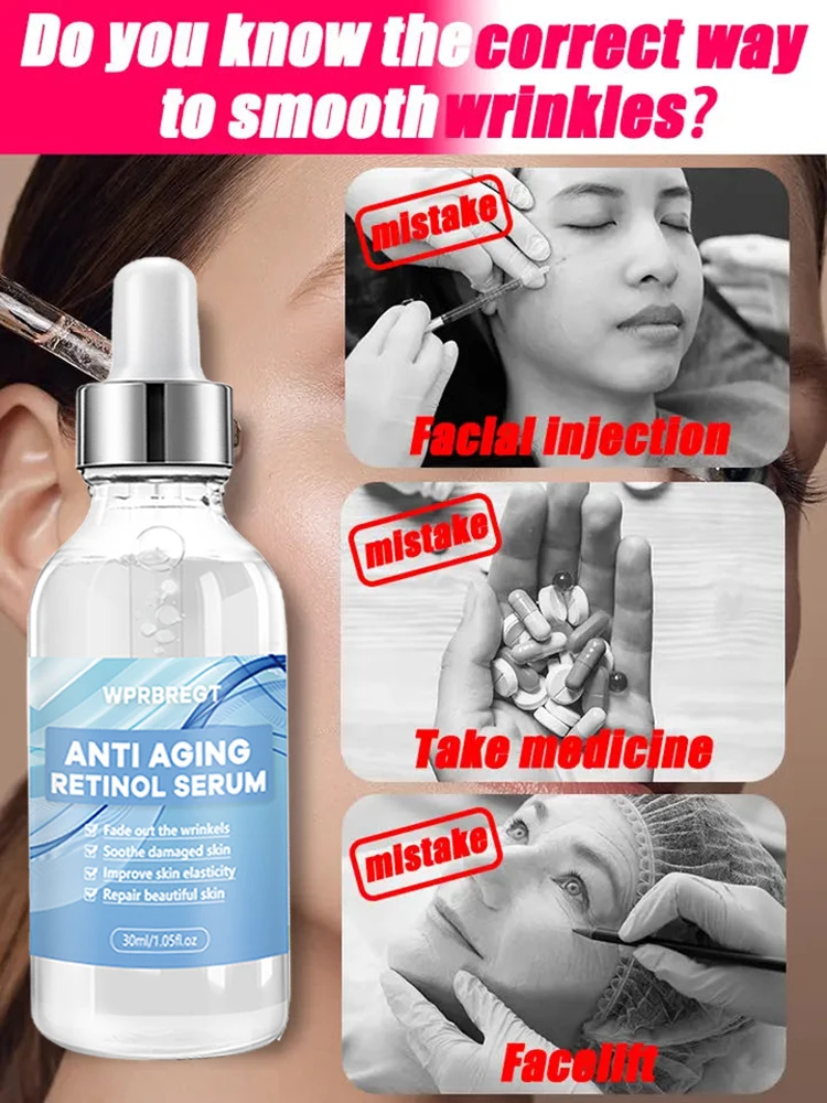 Anti-aging cream face eye forehead wrinkle instant removal facial serum