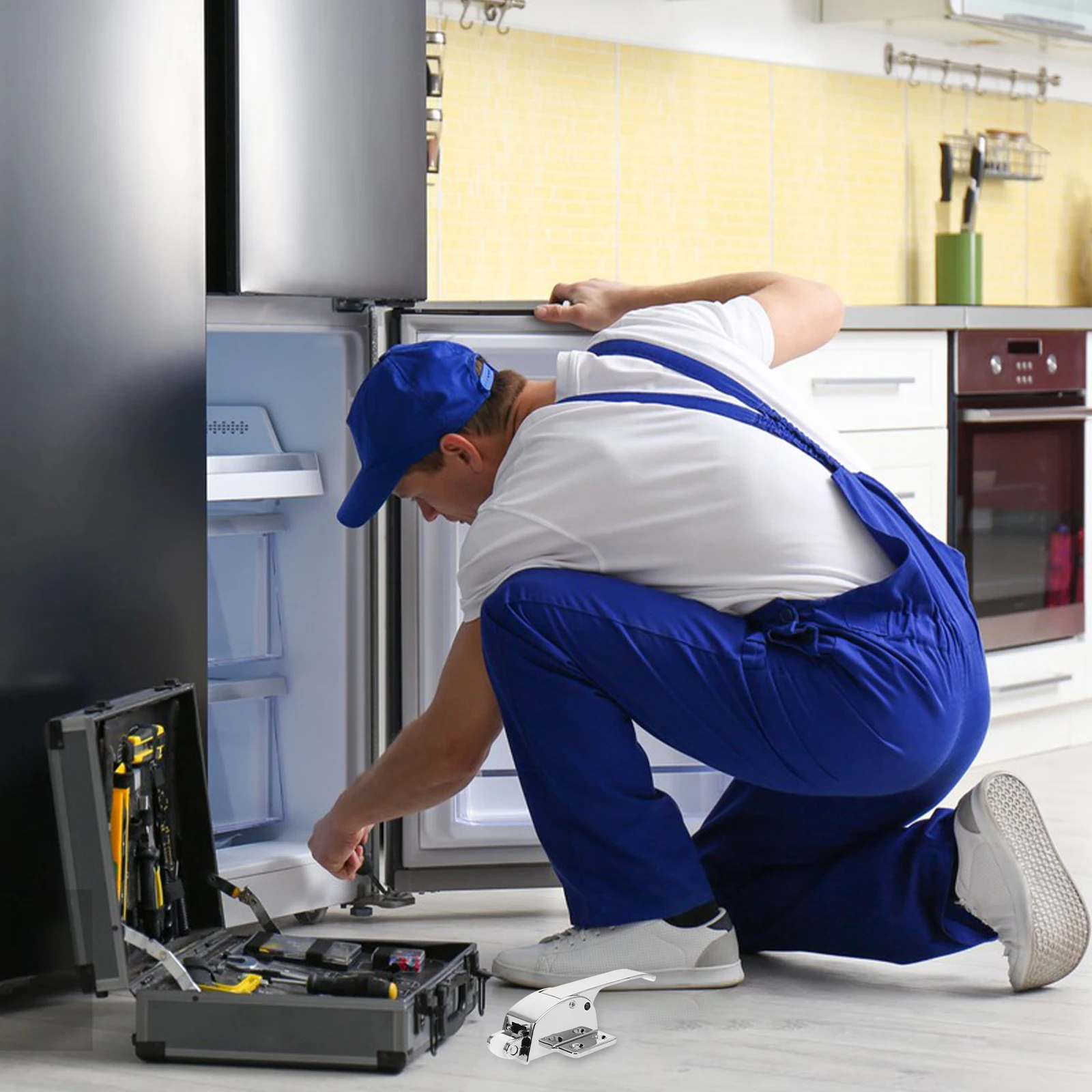 

Thickened Freezer Freezer Heavy Duty Door Latch Door Latch Aluminum Alloy Wear Resistant Heavy Duty Cooler Hardware