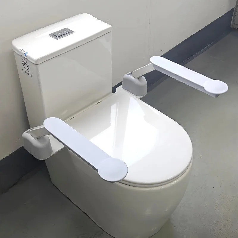 Toilet Safety Rails for Seniors Grab Bar for Bathroom Toilet Seat Handicap Senior Bariatrics Elderly Balance Safety Handrail