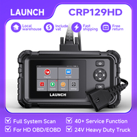 Launch CRP129 HD 24V Heavy Duty Truck All System Diagnostic Tools 40+ Service Oil Speed Limit Injector D.PF OBD2 Scanner