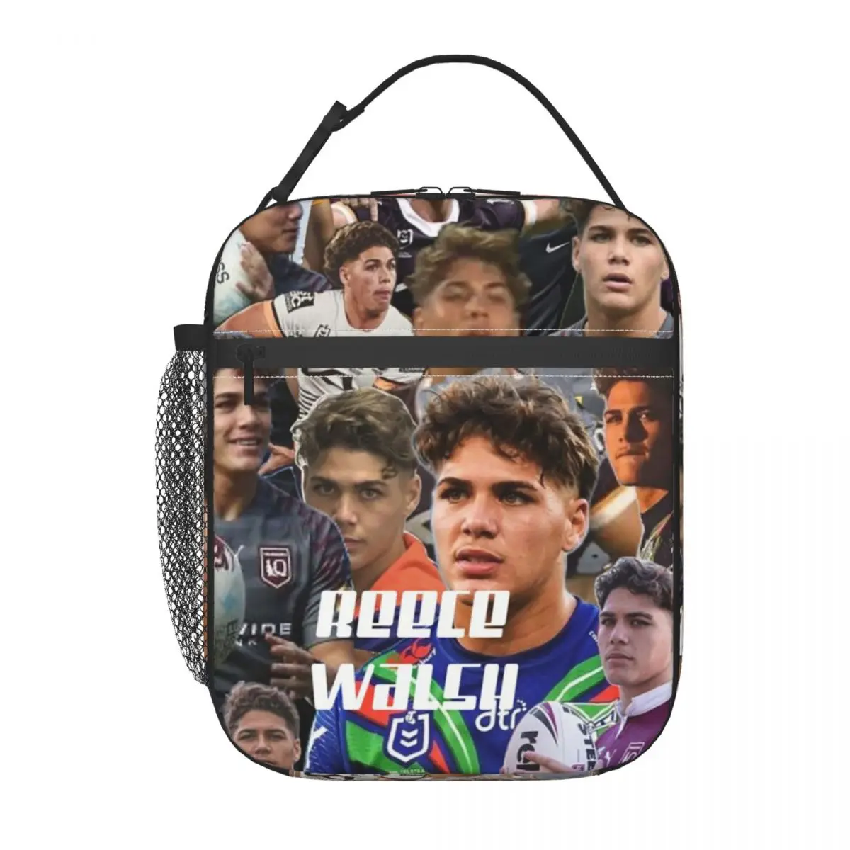 Reece Walsh Nrl Hot Collage Photos Insulated Lunch Bag for Women Children Portable Food Boxes Thermal Lunch Box Tote