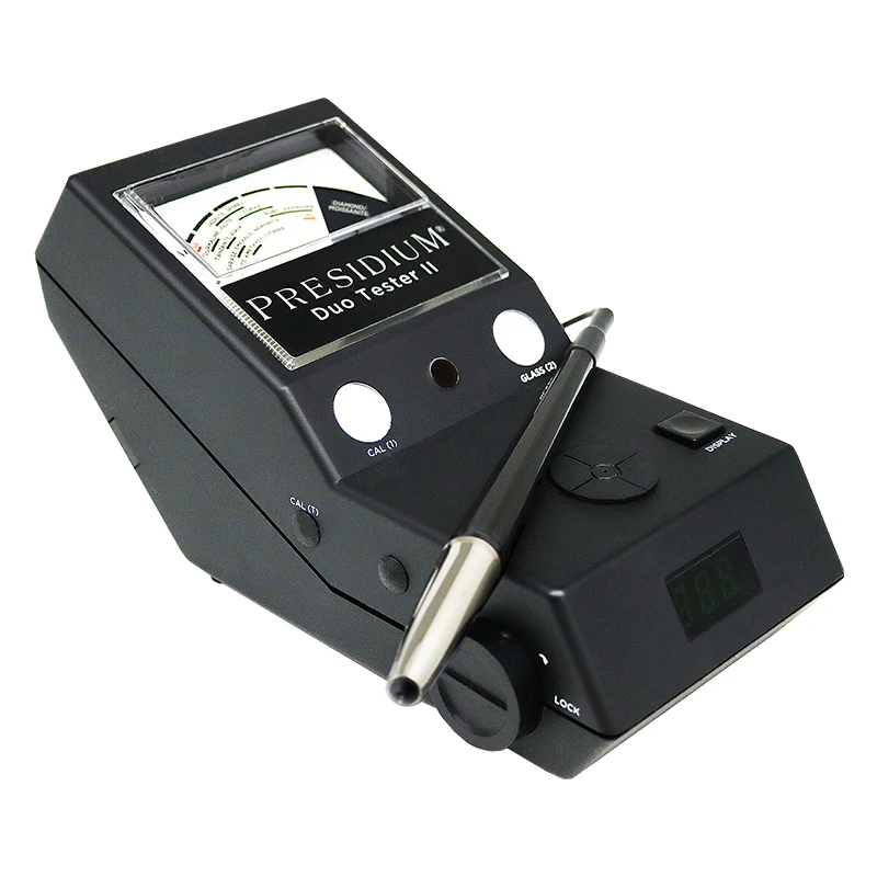 

Presidium Duo Tester II The Only Dual Thermal & Reflectivity Tester Identifies Diamonds & 16 Colored Gemstones ATC Calibration