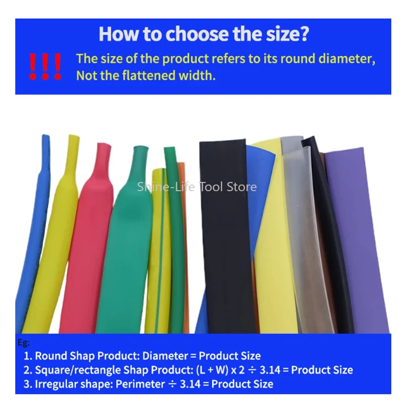 SL 2:1 Heat Shrink Tube Diameter 0.6-120mm Household Protective Case Data Cable Wiring Shrink Tubing  Insulated Multicolored