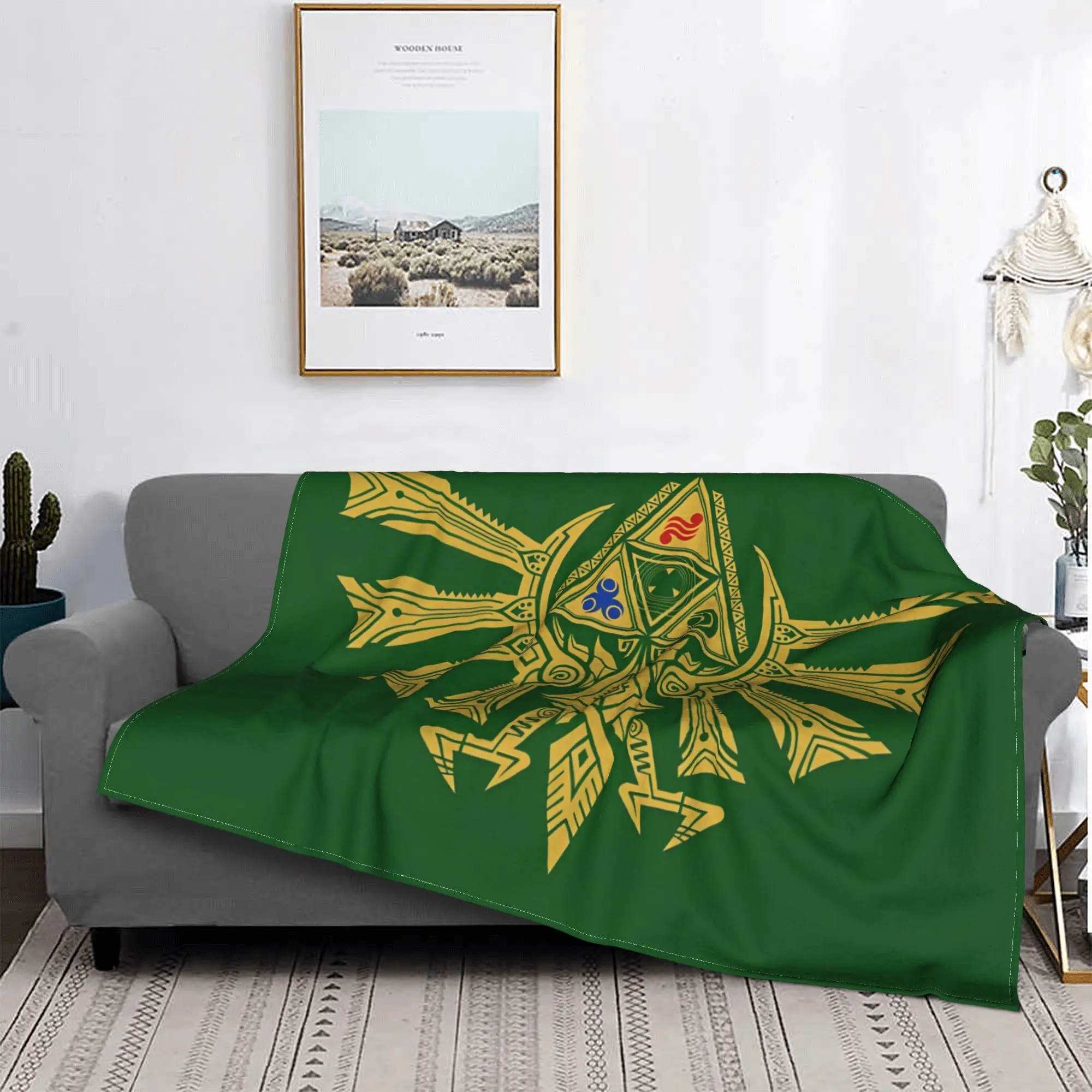 Z-Zelda Legends Game Cartoon Blanket Fleece Summer Cool Symbol Breathable Super Warm Throw Blanket for Bed Travel Quilt