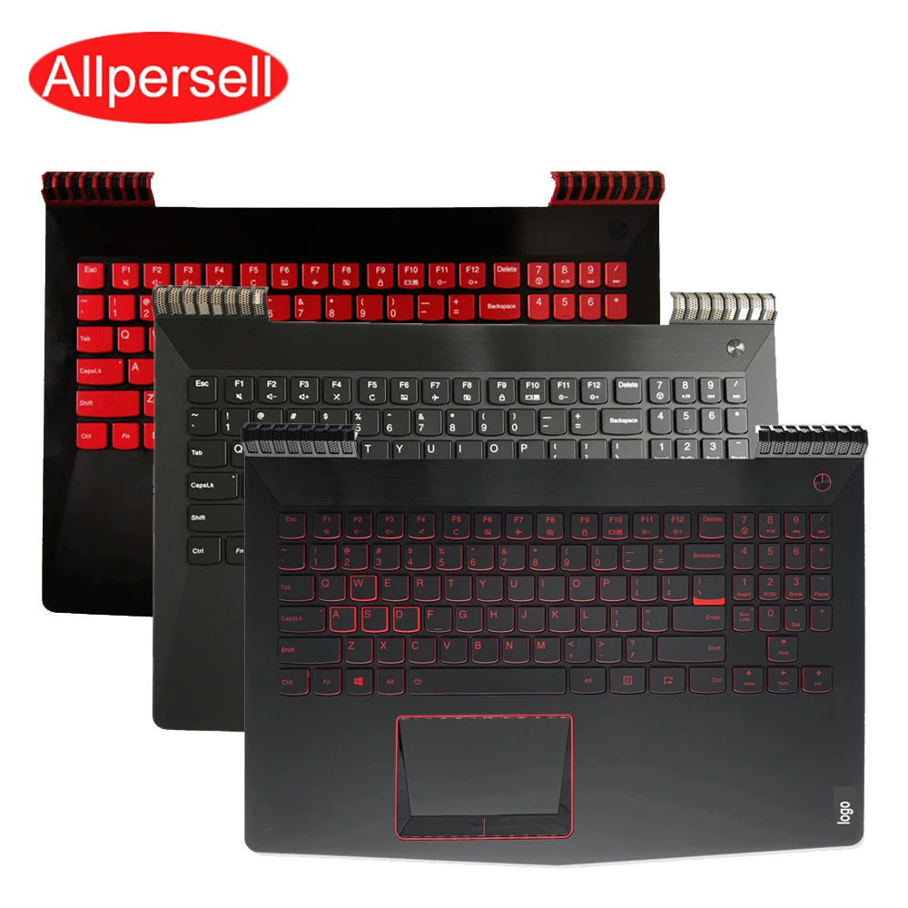 

Laptop upper cover keyboard for lenovo Y520-15 R720-15IKBN R720-15IKBM palm rest shell touchpad keyboard with backlight