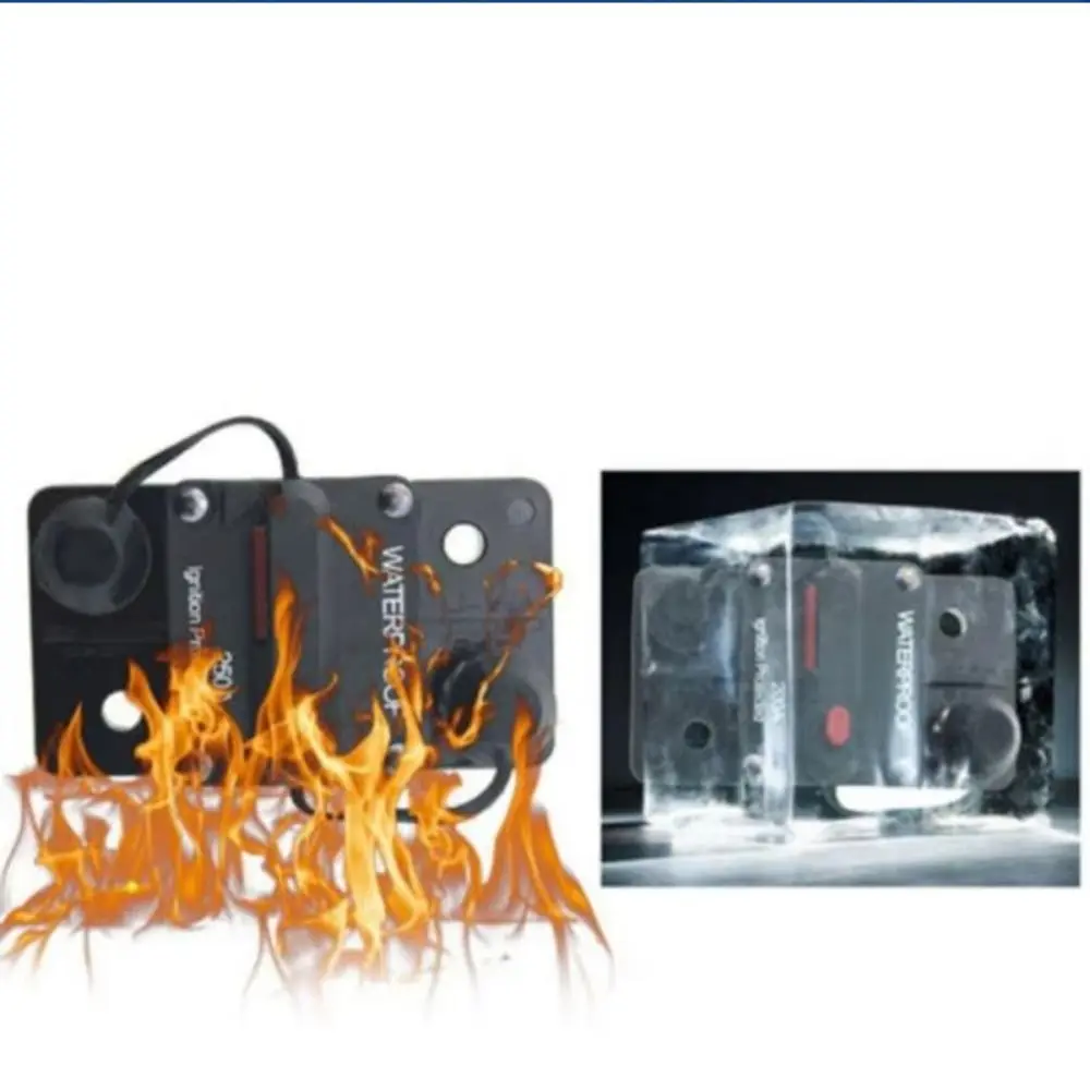 Waterproof Manual Reset Device Dual Battery Stable Performance DC Circuit Breaker Overload Protection Bakelite Circuit Breaker