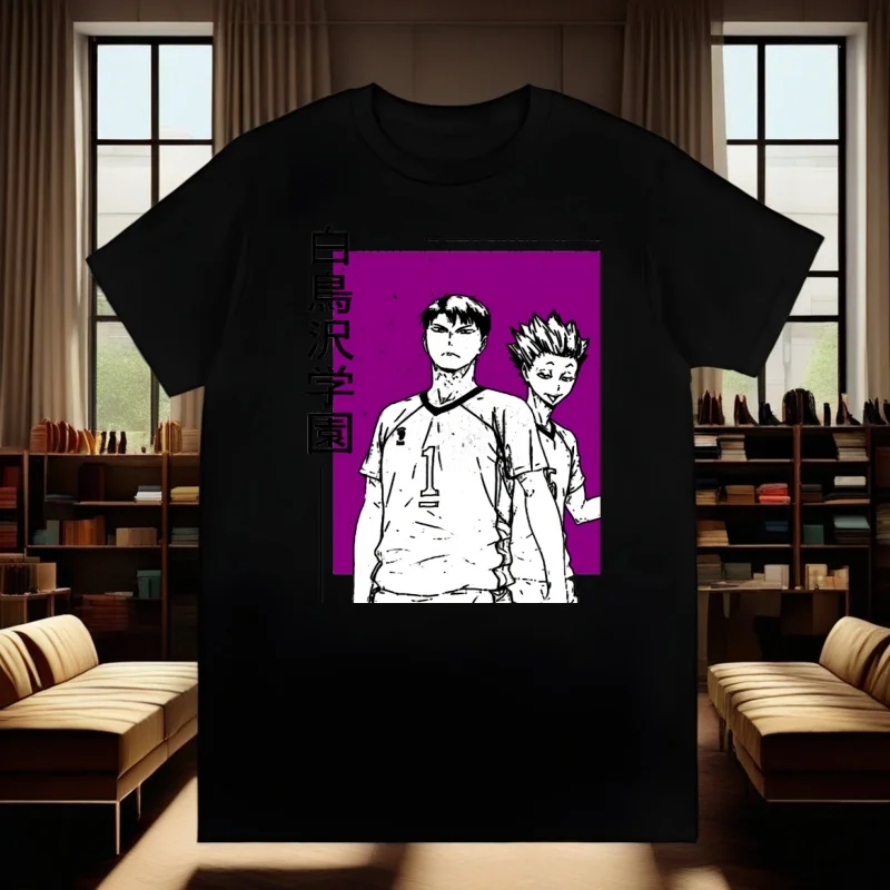 Oya Oya Oya Haikyuu Kuroo أنيمي Bokuto الكرة الطائرة تي شيرت الرجال القمصان جودة الصيف بلايز قصيرة الأكمام تيز تي شيرت