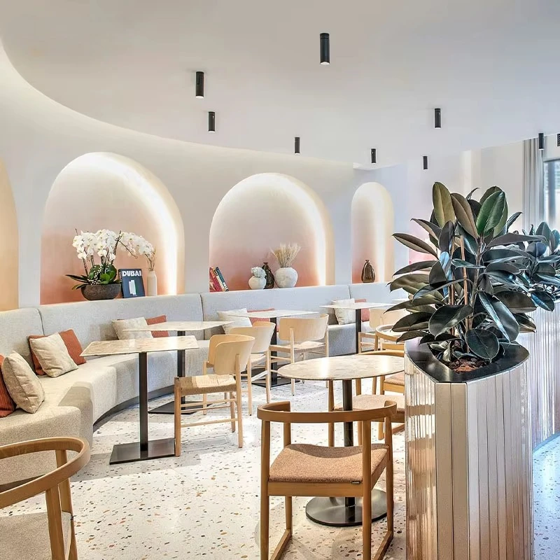 

Fast food furniture restaurant table and chair set luxury hotel leather booth sofa booth project seat