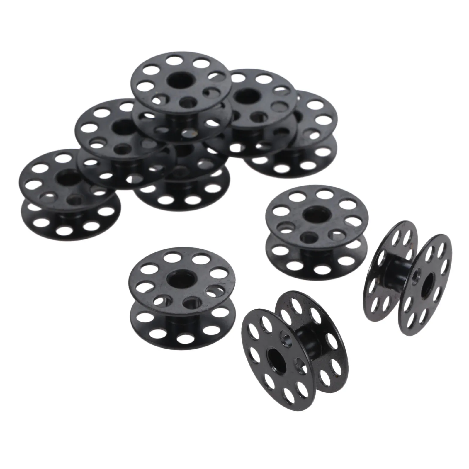 10PCS 25mm Black Sewing Machine Bobbins Walking Foot For Industrial Single Needle Sewing Machines Carbide Steel