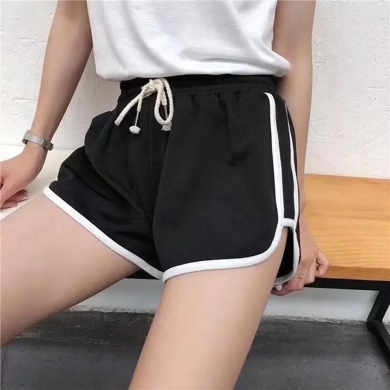

Korean Style Womens Summer Shorts High Waist Loose Fit Casual Shorts Wide Leg Comfortable Home Shorts Lightweight Athletic Wear