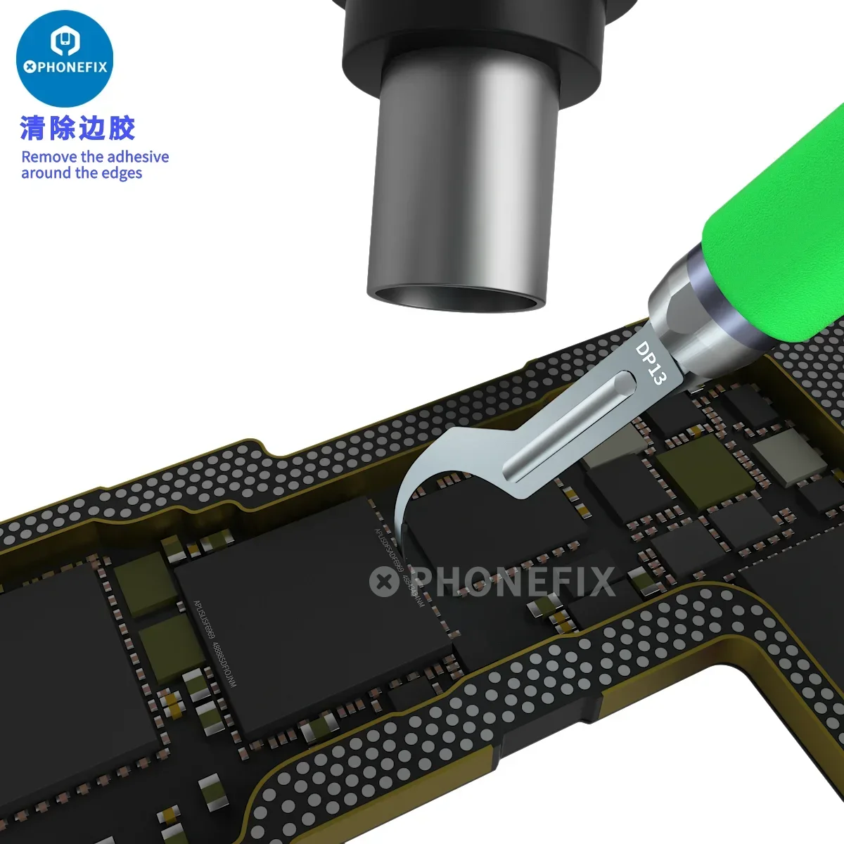 Mijing KC8 Black Glue Quick Removal Blade Set for Mobile Phone Motherboard CPU IC Chip Disassemble Knife DIY Repair Hand Tool