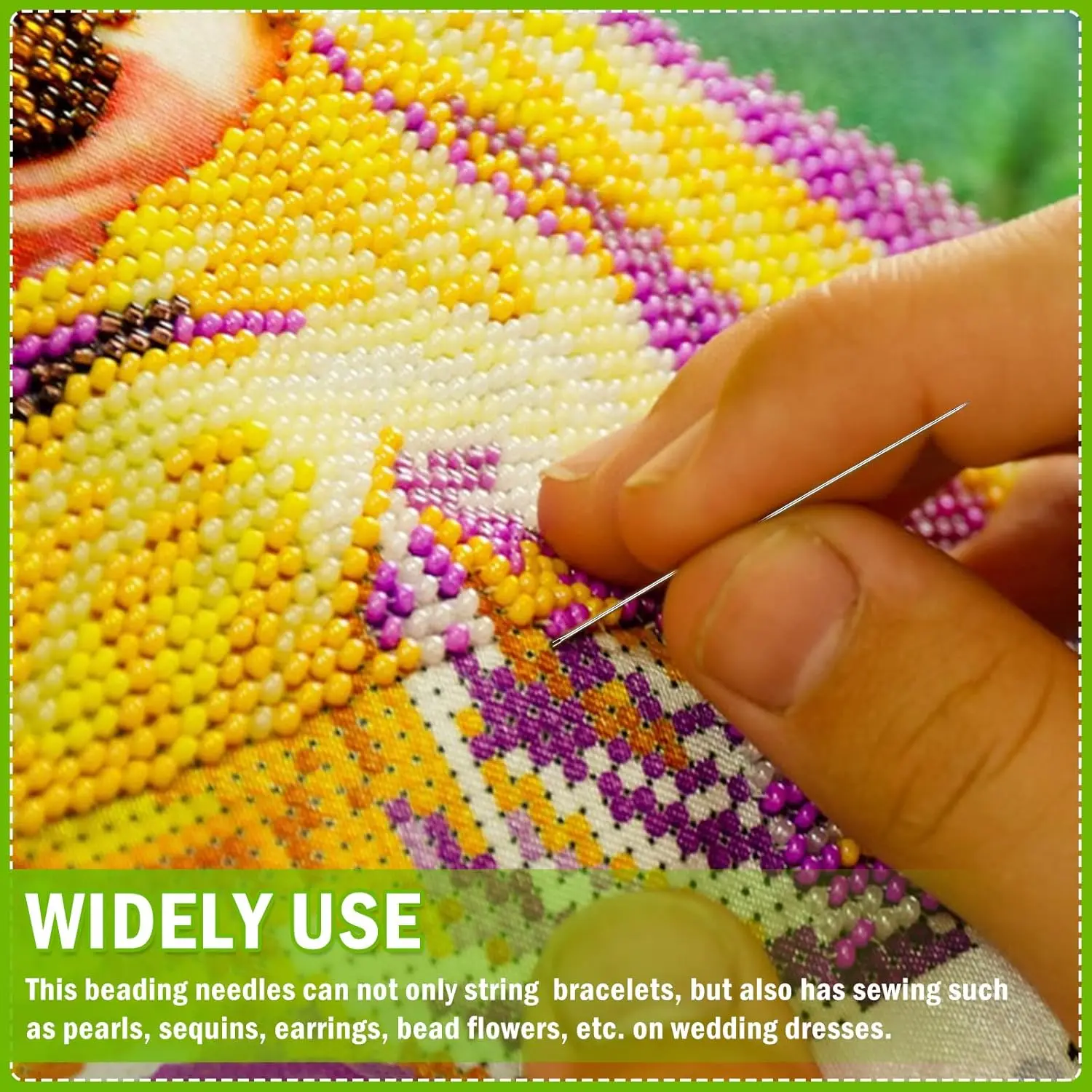 85/102 قطعة مجموعة إبر الديكور طويلة مستقيمة البذور الديكور موضوع التطريز الإبر لمستلزمات صناعة المجوهرات #6