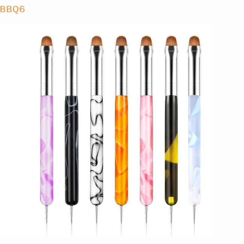 *French Dual End Beginner High Quality Painting Manicure Tool Acrylic Drawing Nail Art Brush Nail Art Rhinestone Gel Dotting Pen