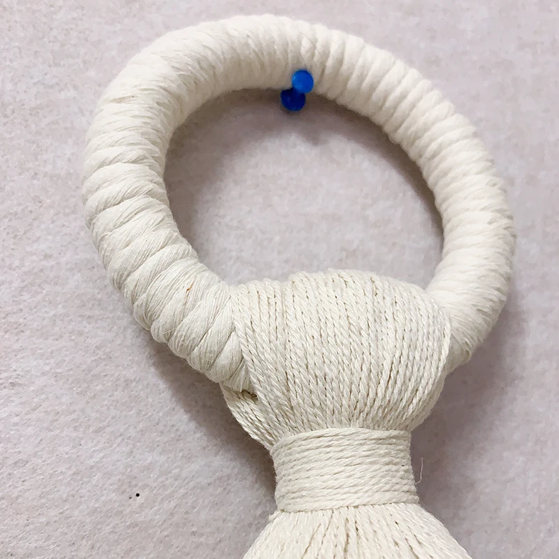 Unique Boho Macrame Wall Hanging Eco-Friendly Woven Cotton Rope Decoration for Living Room