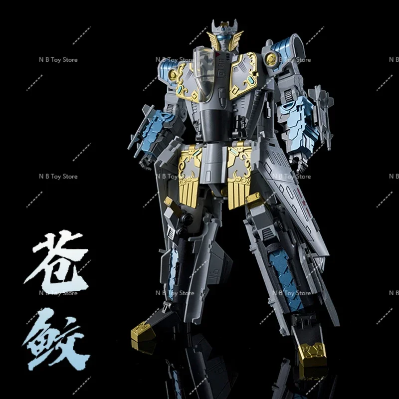 NUOVA trasformazione Mecha Bowutang Leopard -15 tipo squalo volante stile aereo cinese Action Figure giocattoli con scatola