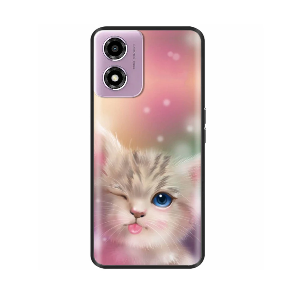 Shockproof Soft TPU Case for Motorola Moto E14 E13 E 14 MotoE14 Black Silicone Protective Phone Cover Cases Capa Fundas Coque