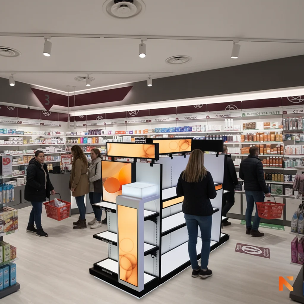 Shelf Edge Stretched LCD Display Screen Supermarket Shelf Digital Advertising Screen