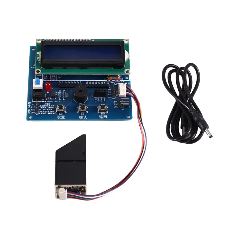 【RECOMENDAR】Three Buttons Support, AS608 500Dpi Optical Fingerprint Recognition Module, DC 3.3V 60Ma, Multifunctional Testing