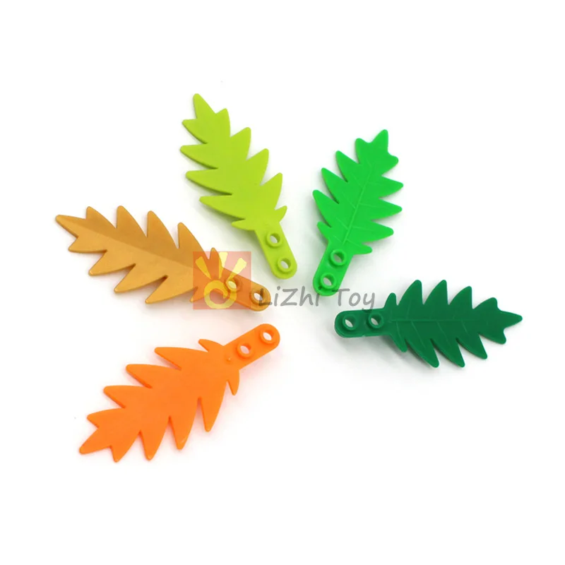 20pcs Moc Garden DIY 6148 Plant Tree Palm Leaf Small 8x3 Enlighten Building Blocks Bricks Compatible with Assembles Particles