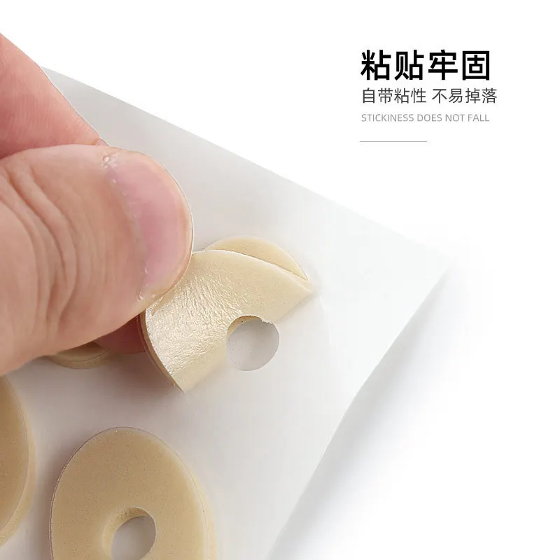 60 Stück = 4 Blatt Latex-Fußpflaster zur Vorbeugung von Schwielen, Fußreibung, spezifische Bereiche, die Sohlen, Oberteile der Füße für Männer und Frauen – Detail 6