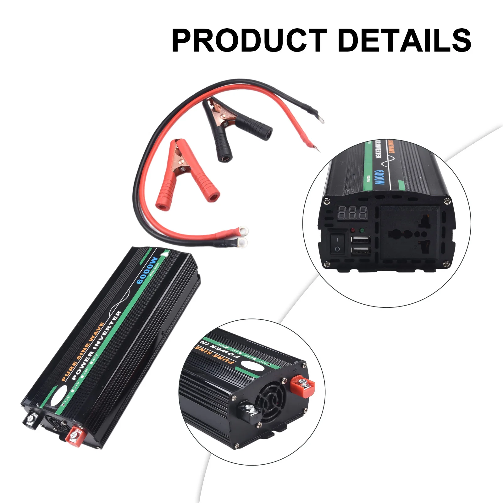 

Charging Appliances And Devices Home Conversion High Power Output LED Indicator Smooth And Stable Power Supply