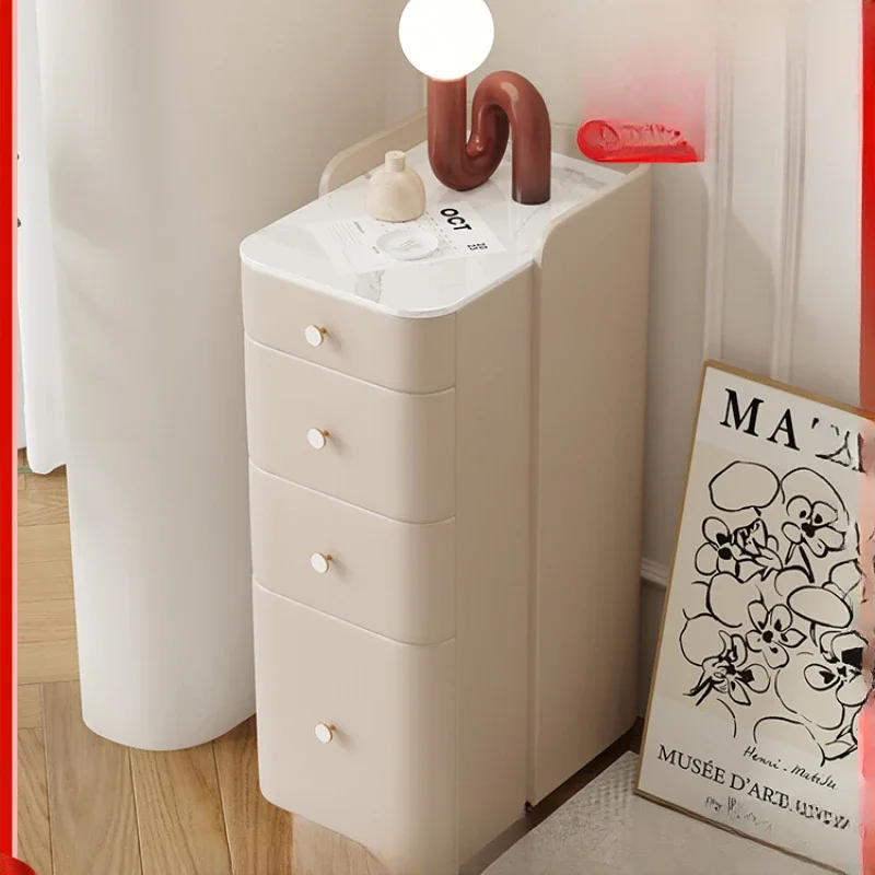 

Full solid wood bucket cabinet, small and narrow bedroom seam storage cabinet, storage cabinet, light l