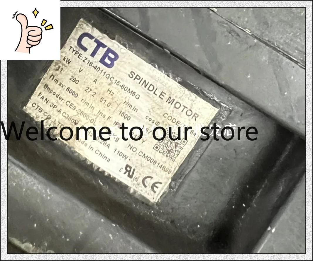 Genuine Z18-4011GC15-60H5G 60M5G Ultra-synchronous Machining Center Spindle Servo Motor 11KW