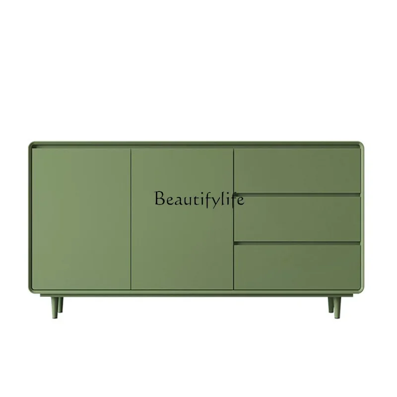 

LJY*Solid wood entrance cabinet Modern simple living room storage kitchen side cabinet
