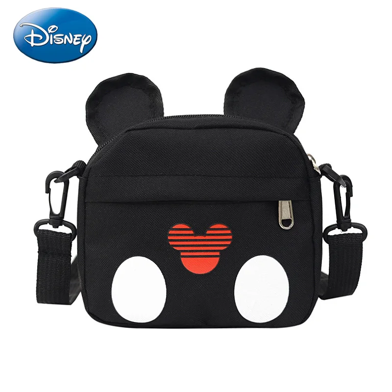 Disney New Mickey Minnie Borse a tracolla Ragazzi Ragazze Borse semplici con cerniera alla moda Borse a tracolla a tracolla carine Regali per bambini