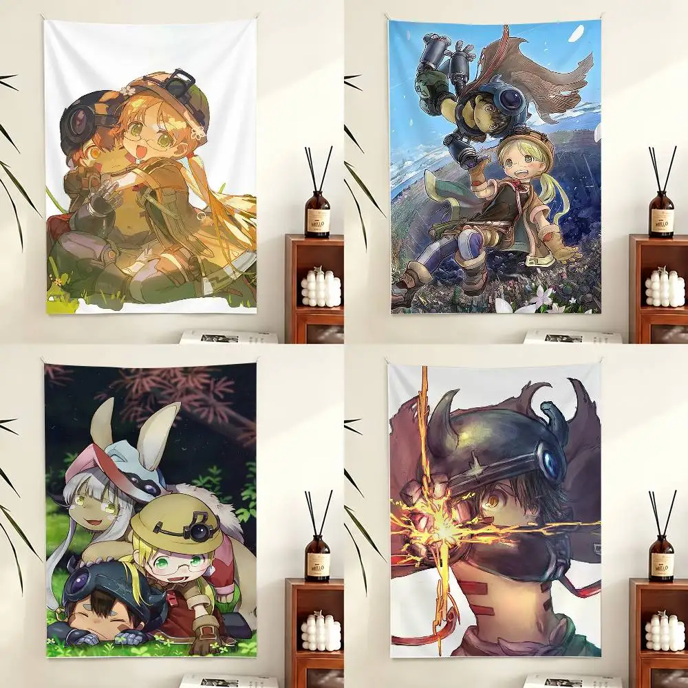 

Anime M-Made In A-Abyss Flag Digital Printing Banner for Garage Wall Out Door Decoration