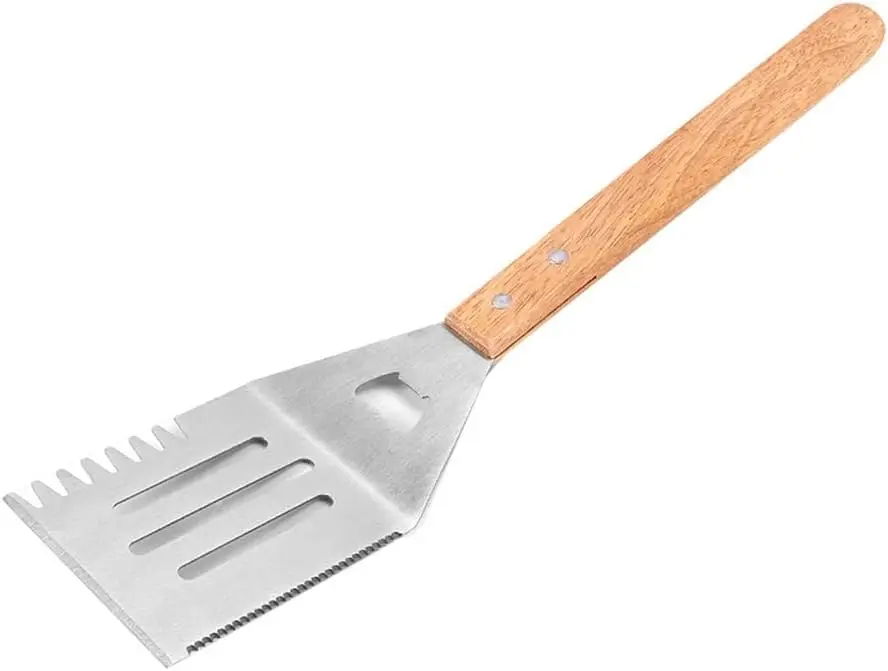 Outdoor Tool Set,Barbecue Fork,Shovel and Clip Three-Piece Set,Multifunctional Design for Shoveling and Cutting,Grill Combinatio