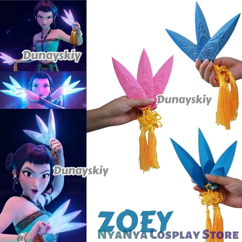 Anime Cosplay Prop Zoey KPop HUNTER Zoey Armi Coltello da lancio Cacciatore di demoni per accessori per feste di Halloween Bracciale per ragazze