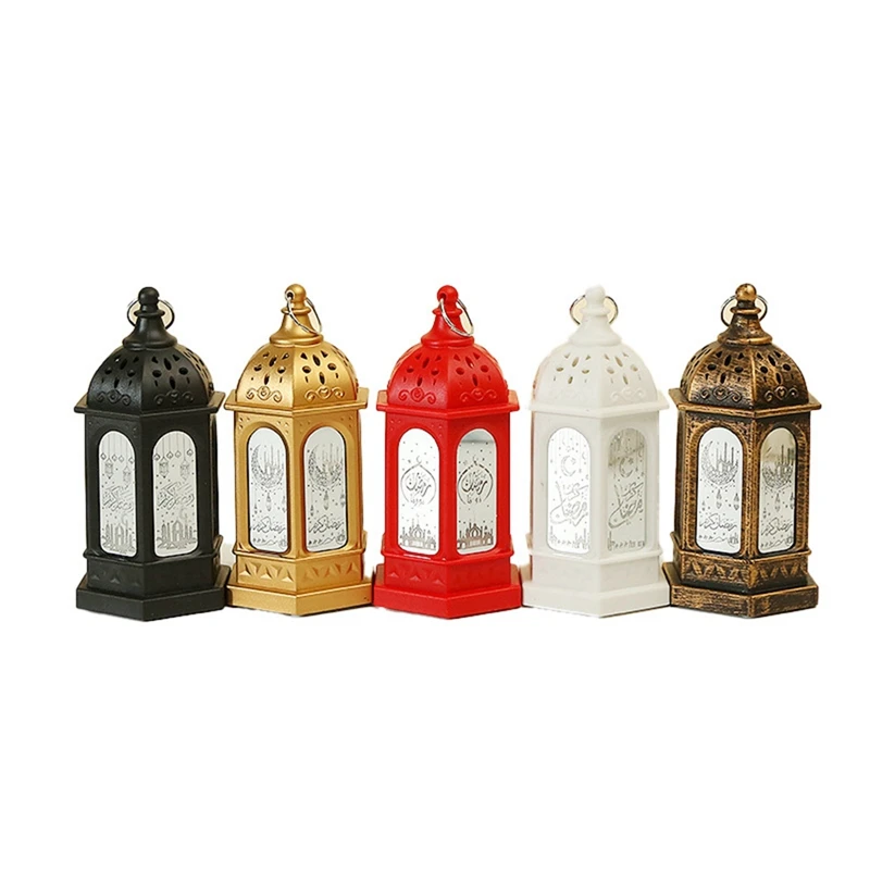 5PCS Eid Decoration Light Eid Mubarak Lamp Ornament Islam Muslim Party Decor Supplies Ramadan Wind Lantern Decor Durable