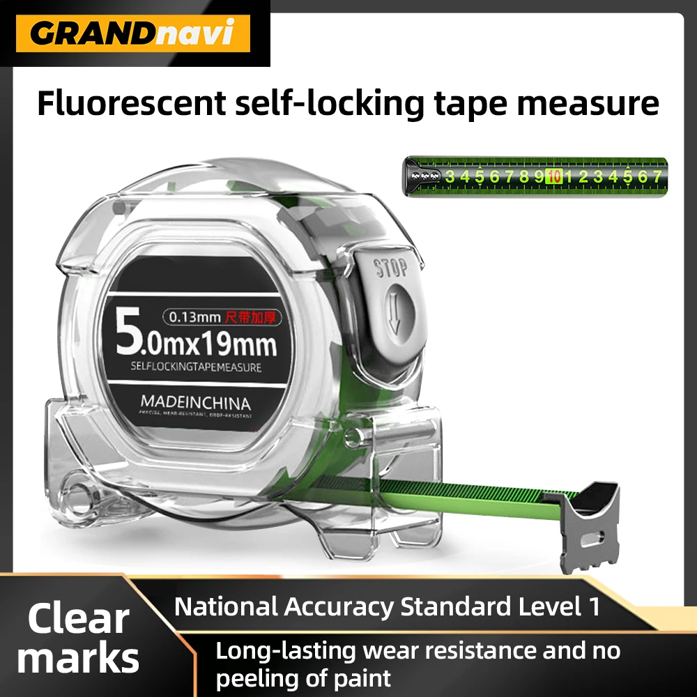 

5 Meter Fluorescent Tape Measure Precision Thickened Scale Waterproof And Wear-Resistant Multipurpose Measuring Tool