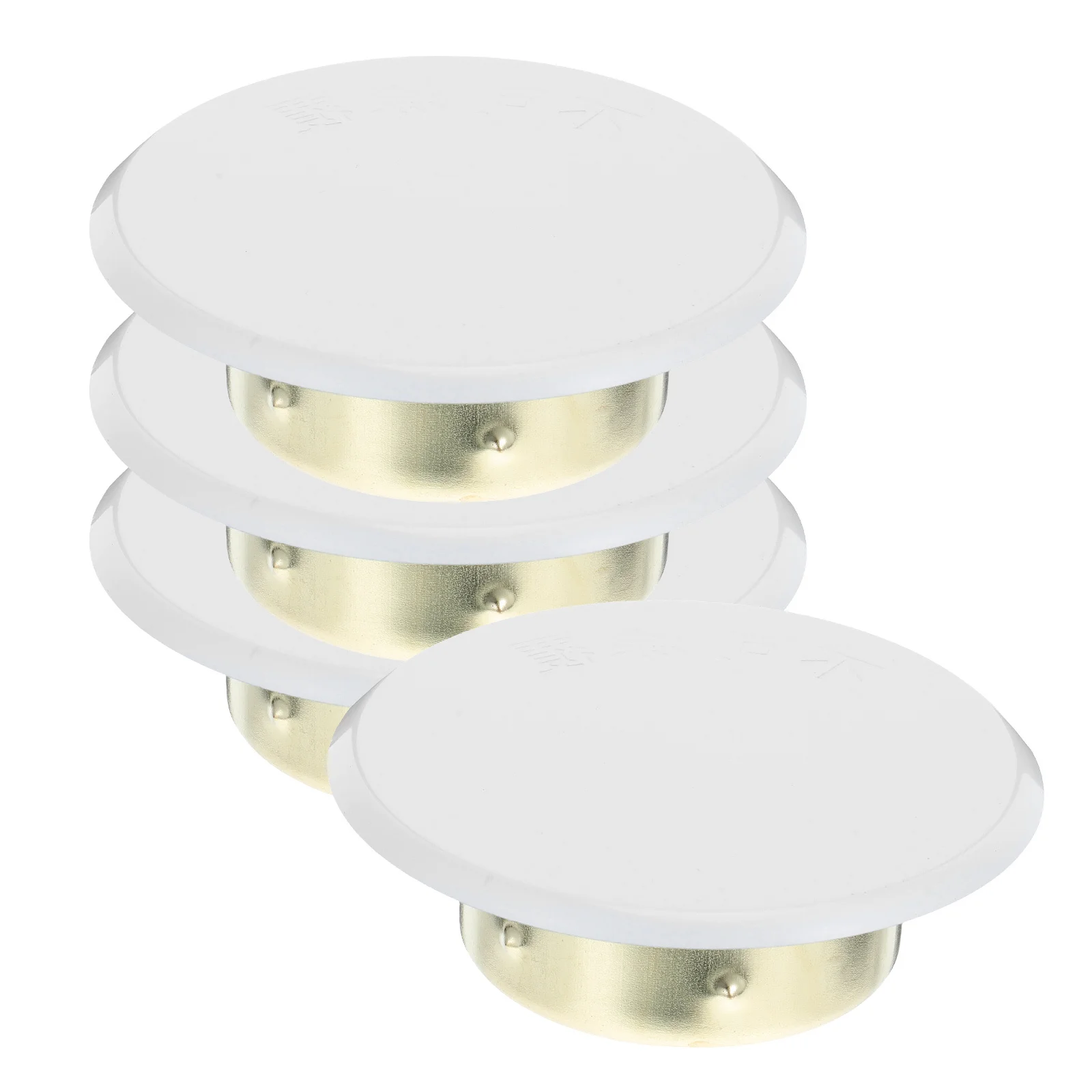 4 قطعة أغطية رشاشات الحريق أغطية فوهة معدنية مخفية باللون الأبيض لوحات حماية مزخرفة للتجاري السكني #5