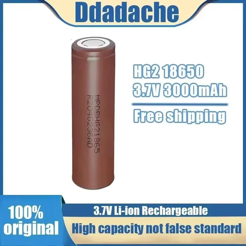 Batterie aste d'origine HNip18650, 3000mAh, 18650 V, décharge 20A, tournevis