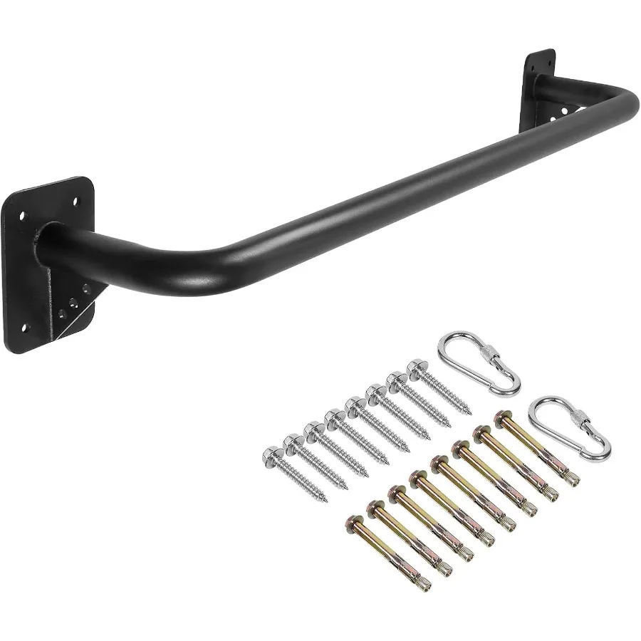 Barra de dominadas para puerta montada en la pared, barras de dominadas de entrenamiento de fuerza de alta resistencia para portabrocas, soporte de viga o montaje de unión, Metal grueso